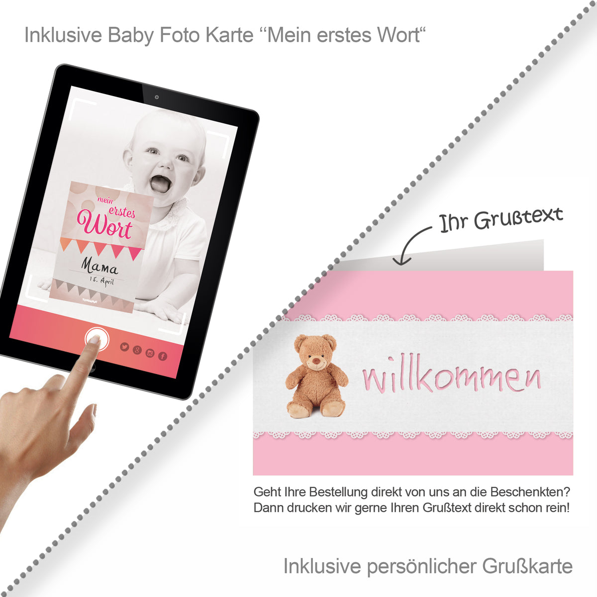 Windeltorte Spieluhr Schlafmütze | rosa