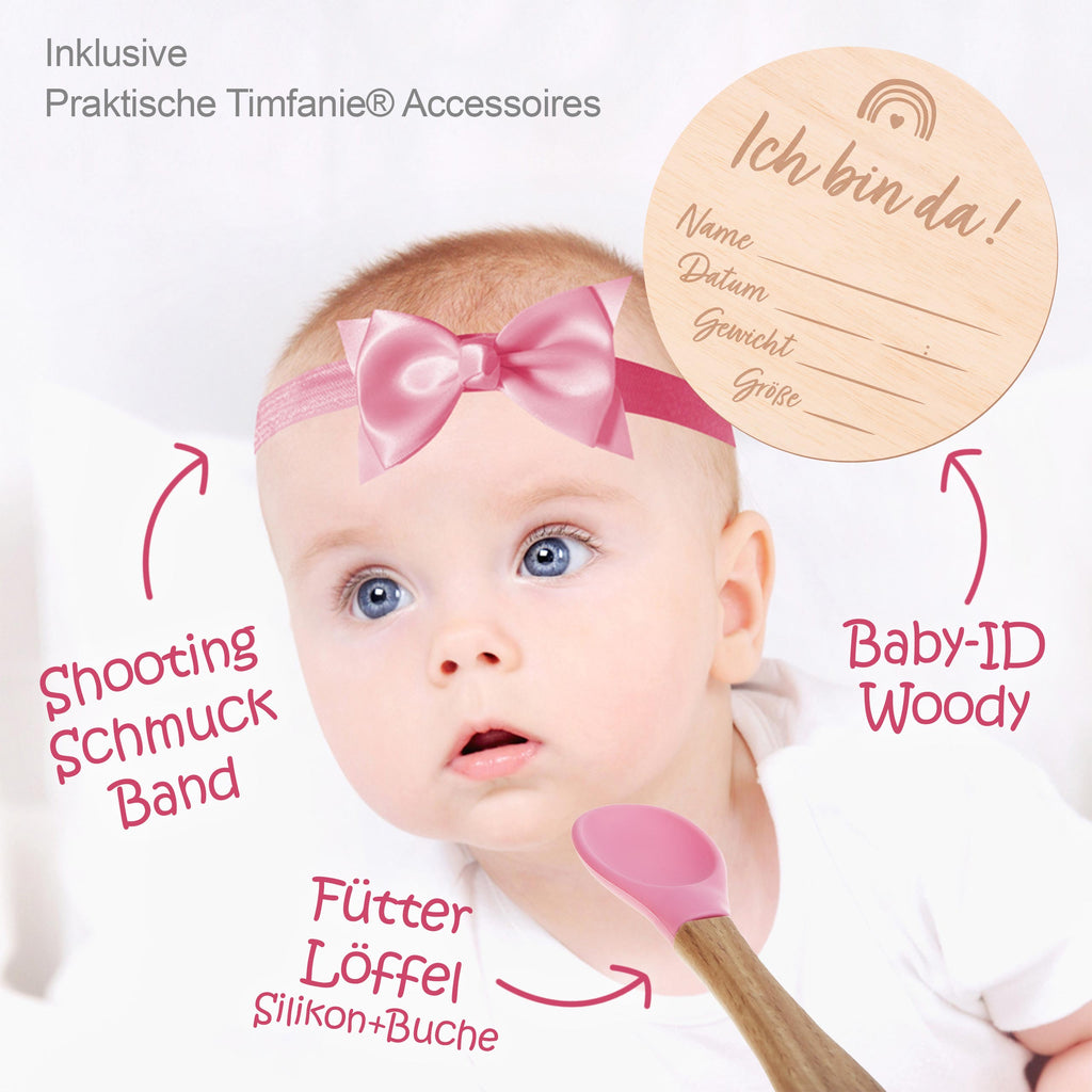 Windeltorte Boho Baby-Cake | rosa