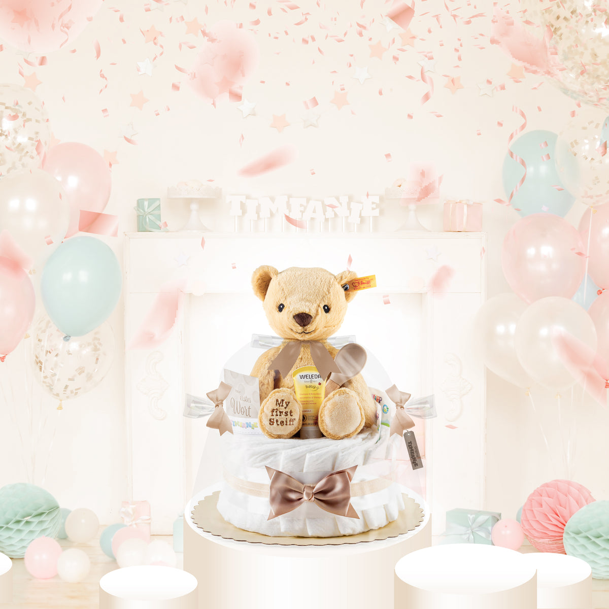Windeltorte My first Steiff® Teddy | neutral