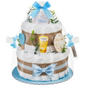 Windeltorte Boho Baby-Cake | blau