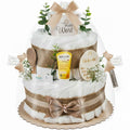 Windeltorte Boho Baby-Cake | neutral