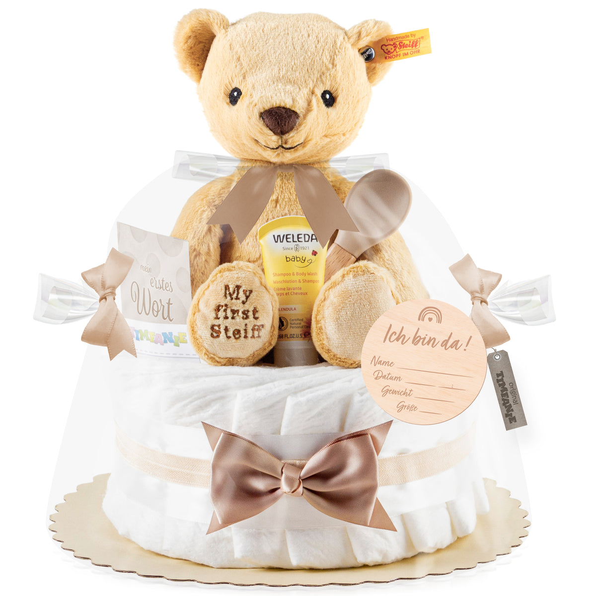 Windeltorte My first Steiff® Teddy | neutral
