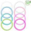 Adapter für Schnuller & Kette | Silikon O-Ring | baby-rosa