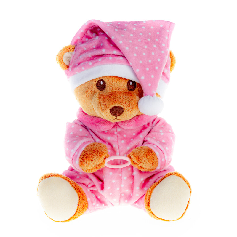 Timfanie® LiebhabBÄR | Baby Plüsch Einschlafhilfe Spieluhr | rosa