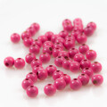 5x Holzperle 8mm mit 3mm Bohrung, Farbe pink