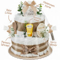 Windeltorte | Boho Baby-Cake | natur | 0-8 Monate