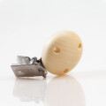 Holz-Clips | natur | seidig poliert |  Ø 35mm