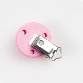 Holz-Clips | baby rosa |  Ø 35mm