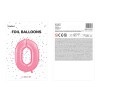Folienballon XXL Zahlenballon rosa (Zahl Null)
